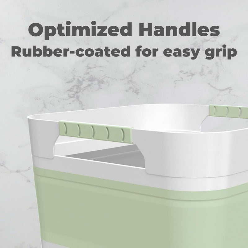GIMWA Wash Basin for Baby Bottles, Versatile Wash Tub for Kitchen, RV, Outdoor Camping Sink, Sturdy Bottle Tub Easy to Clean (Green) - Image 4